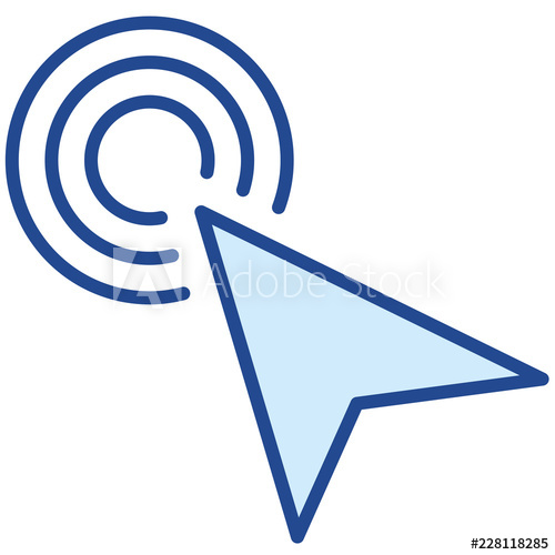 Klickoptimierung Ctr, Cpc, Vector Icon Illustration 500x500 Klickoptimierung Ctr, Cpc, Vector Icon Illustration
