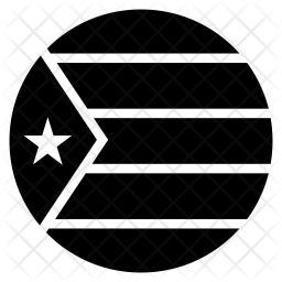 256x256 Cuba Flag Icon Of Glyph Style