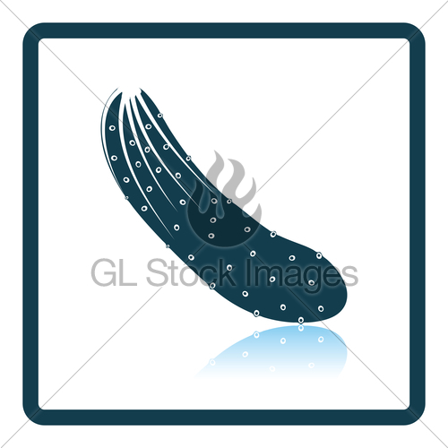 500x500 Cucumber Icon Gl Stock Images