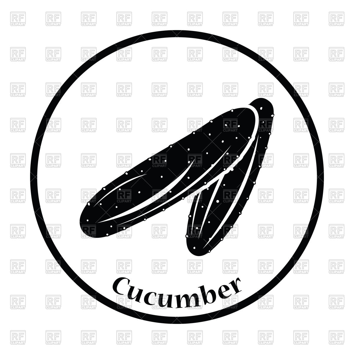 1200x1200 Cucumber Icon Vector Image Of Signs, Symbols, Maps Angelp