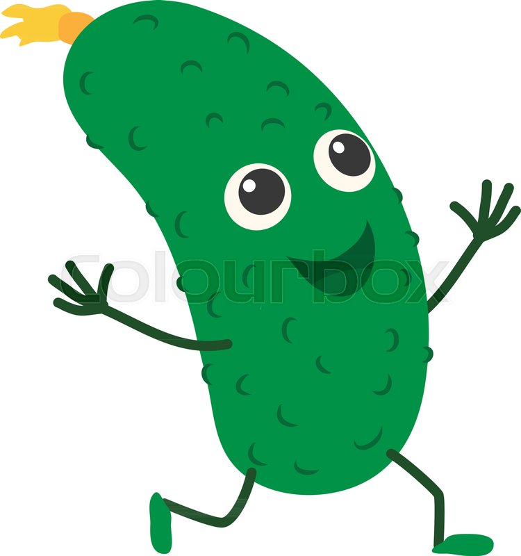 750x800 Cucumber Icon Cartoon Illustration Of Stock Vector Colourbox