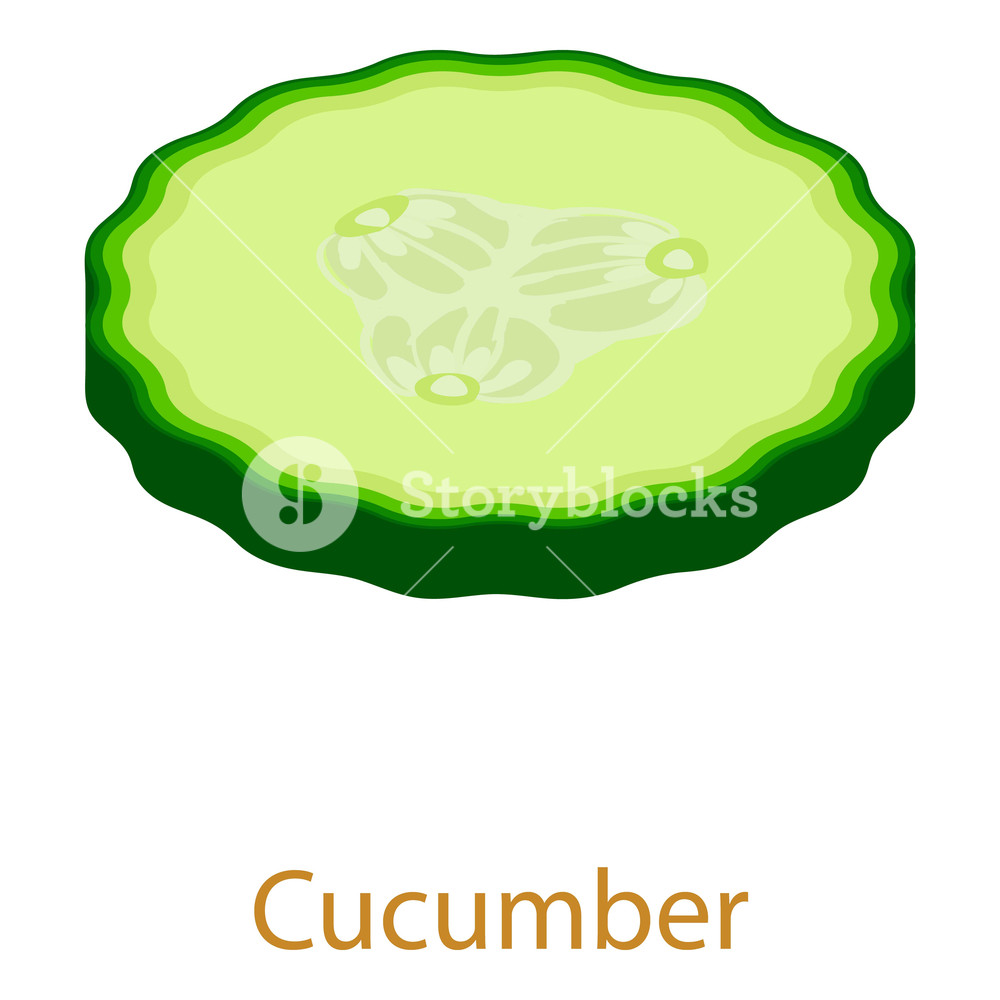 1000x1000 Cucumber Icon Isometric Illustration Of Cucumber Icon For Web