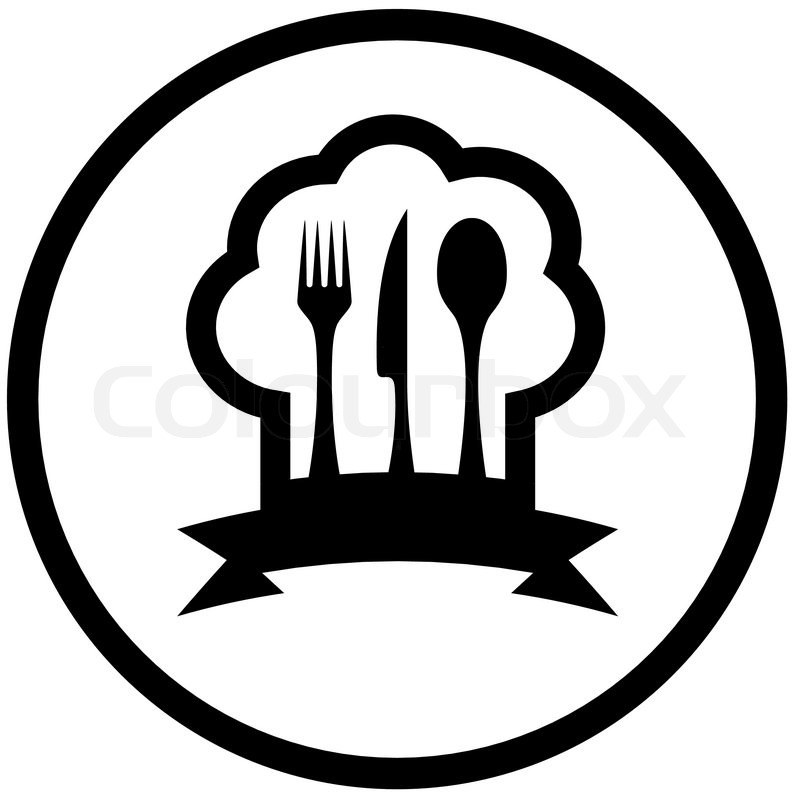 796x800 Round Food Icon With Chef Hat And Stock Vector Colourbox