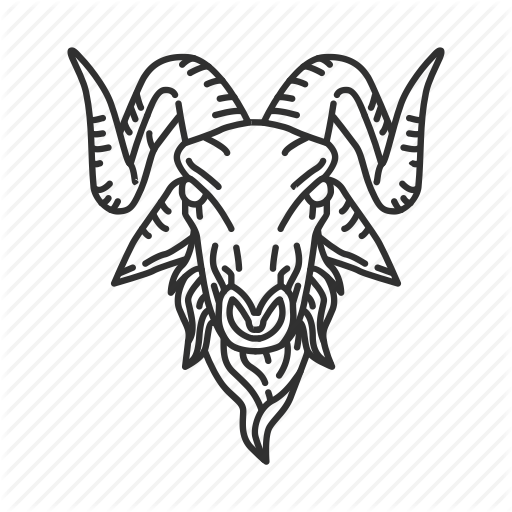512x512 Animal, Cult, Goat, Goat Head Icon