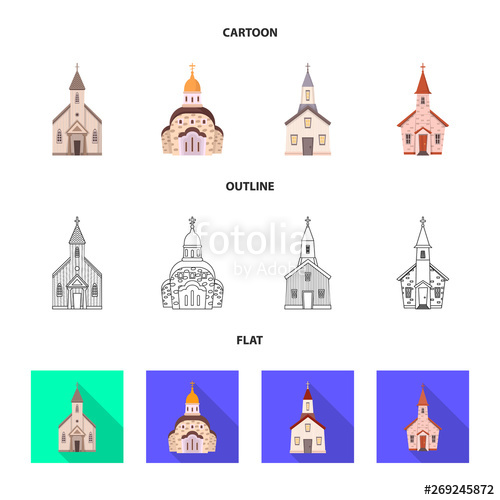 500x500 Vector Illustration Of Cult And Temple Icon Collection Of Cult