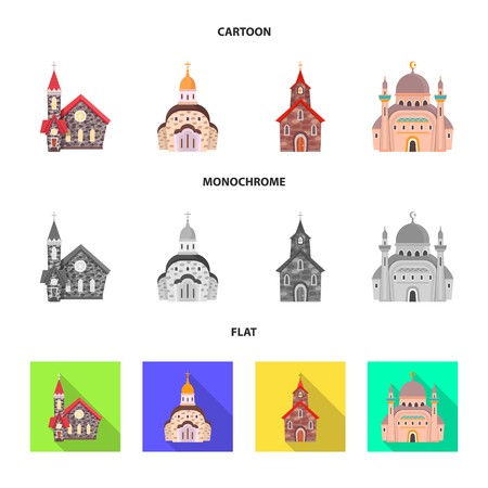 450x450 Vector Illustration Of Cult And Temple Icon Set Of Cult