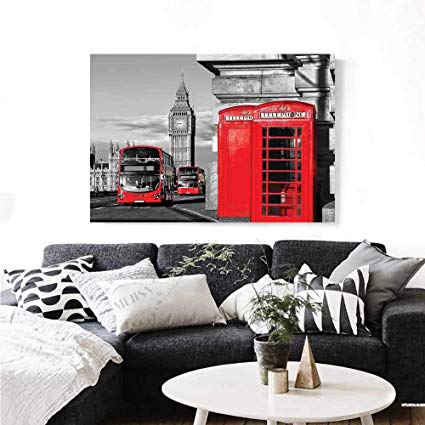 425x425 London Wall Paintings London Telephone Booth