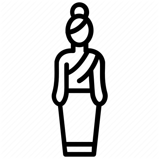 512x512 Cultural Dress, Female Costume, Thai Costume, Thai Female