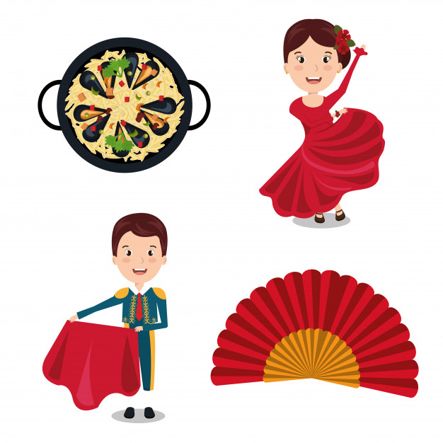 626x626 Spanish Culture Icons Isolated Icon Design Vector Premium Download