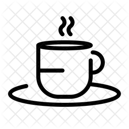 256x256 Coffee Cup Icon Of Line Style