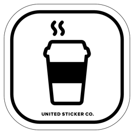 275x275 Coffe To Go Cup Icon Decal United Sticker Co