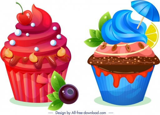 512x368 Vector Cupcake Icon Free Vector Download