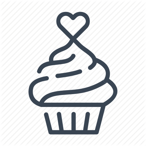 512x512 Cake, Cupcake, Heart, Love, Sweet Icon