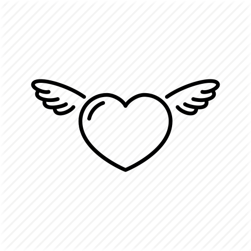 512x512 Cupid, Heart, Love, Romantic, Wings Icon