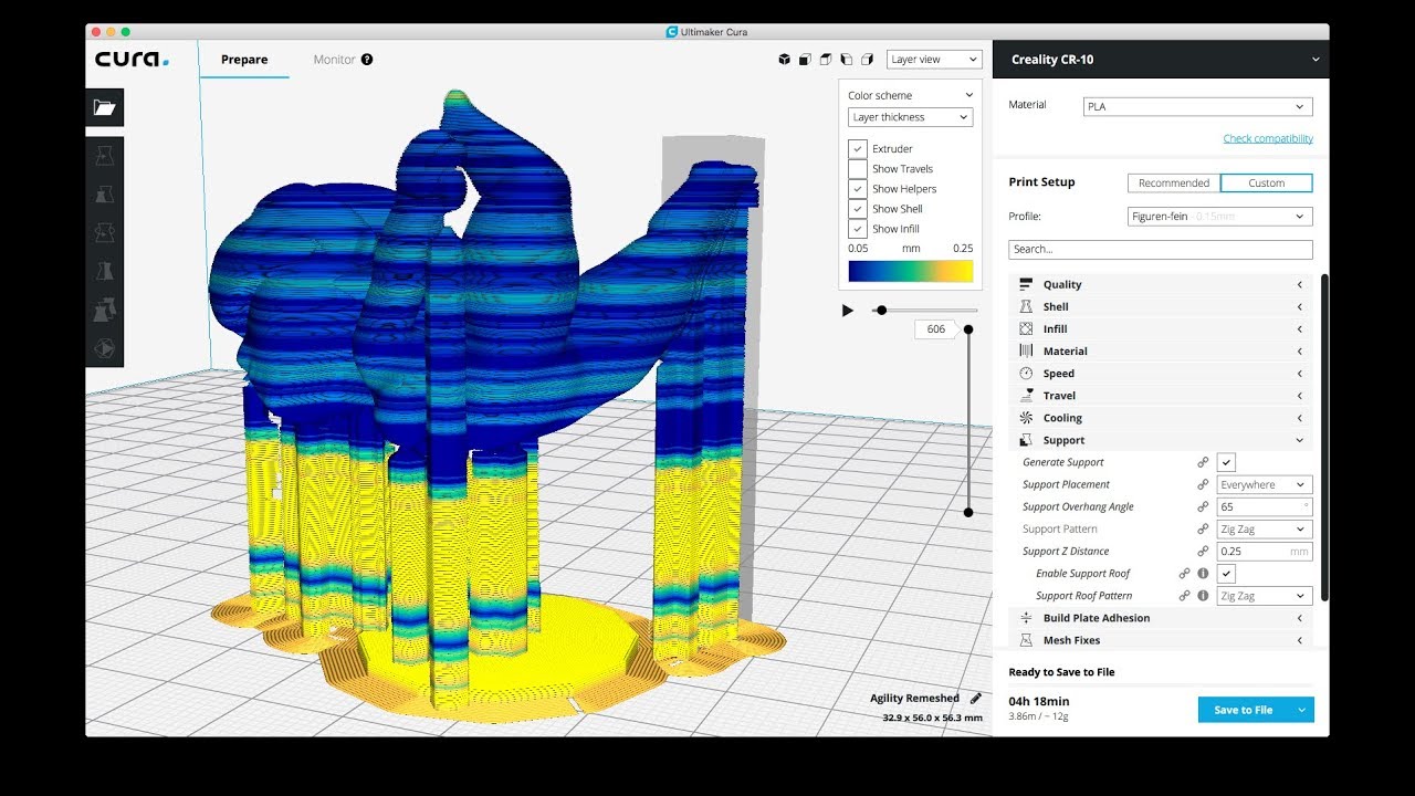 1280x720 How To Add Manual Support In Cura Steps