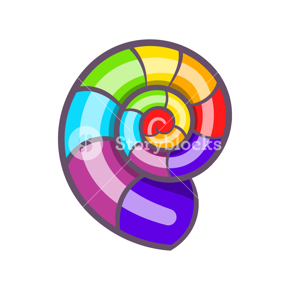 1000x1000 Curl In Colours Of Lgbt Icon In Cartoon Style Isolated On White