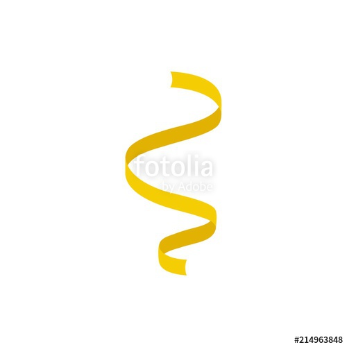500x500 Curl Ribbon Icon Flat Illustration Of Curl Ribbon Vector Icon