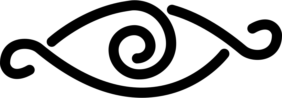 980x342 Eye With Curl Lines Design Variant Png Icon Free Download