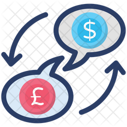256x256 Currency Exchange Icon Of Colored Outline Style