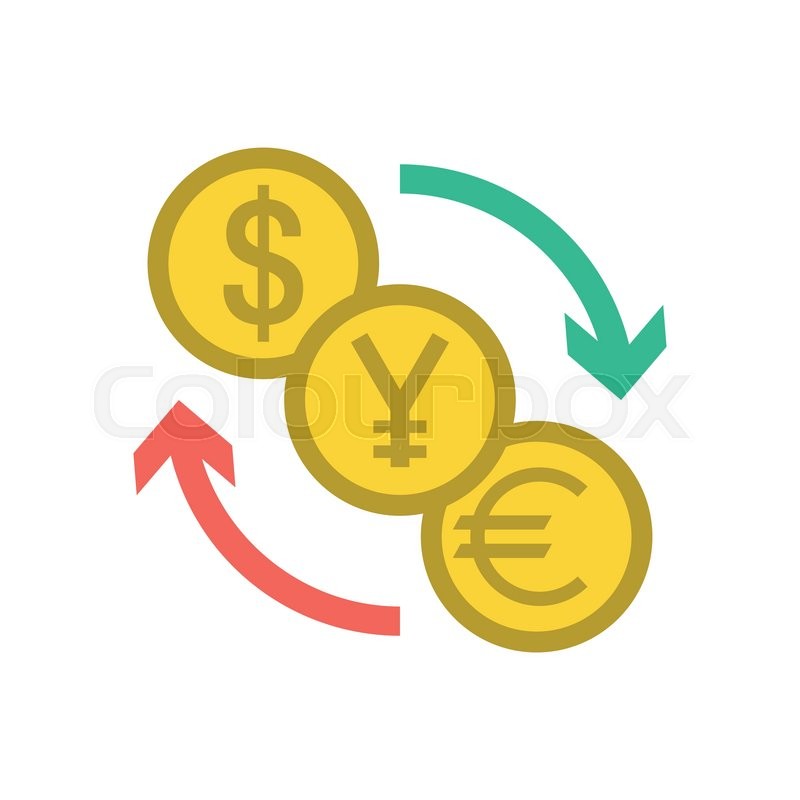 800x800 Currency Exchange Icon Editable Stock Vector Colourbox