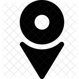 256x256 Current Location Icon Of Glyph Style