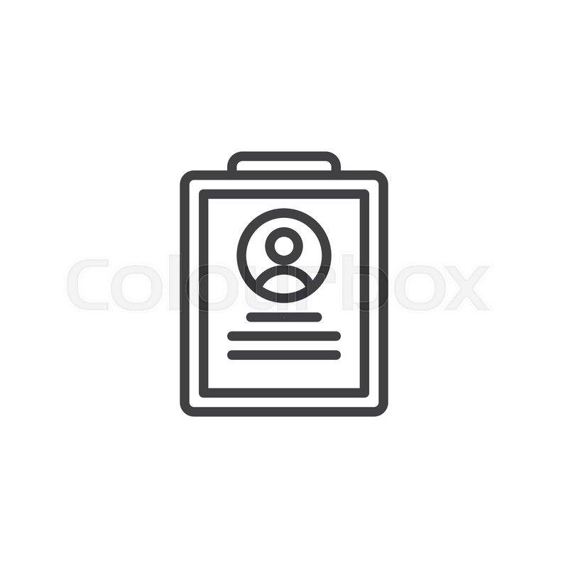 800x800 Curriculum Vitae Recruitment Line Stock Vector Colourbox
