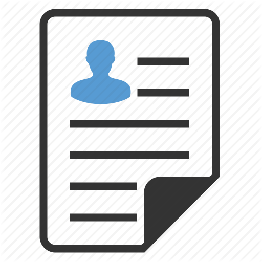 512x512 Curriculum, Cv, File, Portfolio, Profile, Resume, Vacancy Icon
