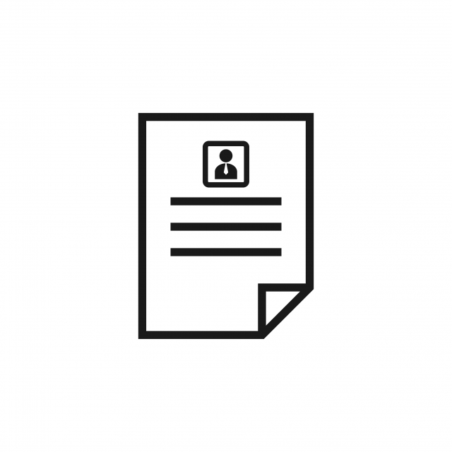 640x640 Curriculum Vitae Icon Design Template Vector Isolated, Modern