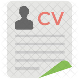 256x256 Curriculum Vitae Icon Of Flat Style