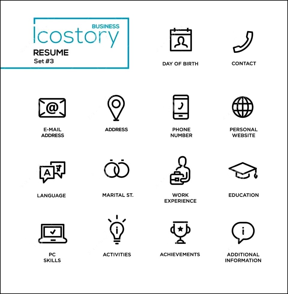 961x979 Modern Resume Icon Free