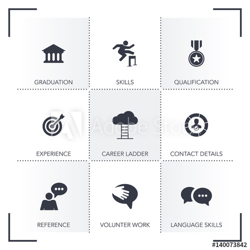 500x500 Curriculum Vitae Icon Set