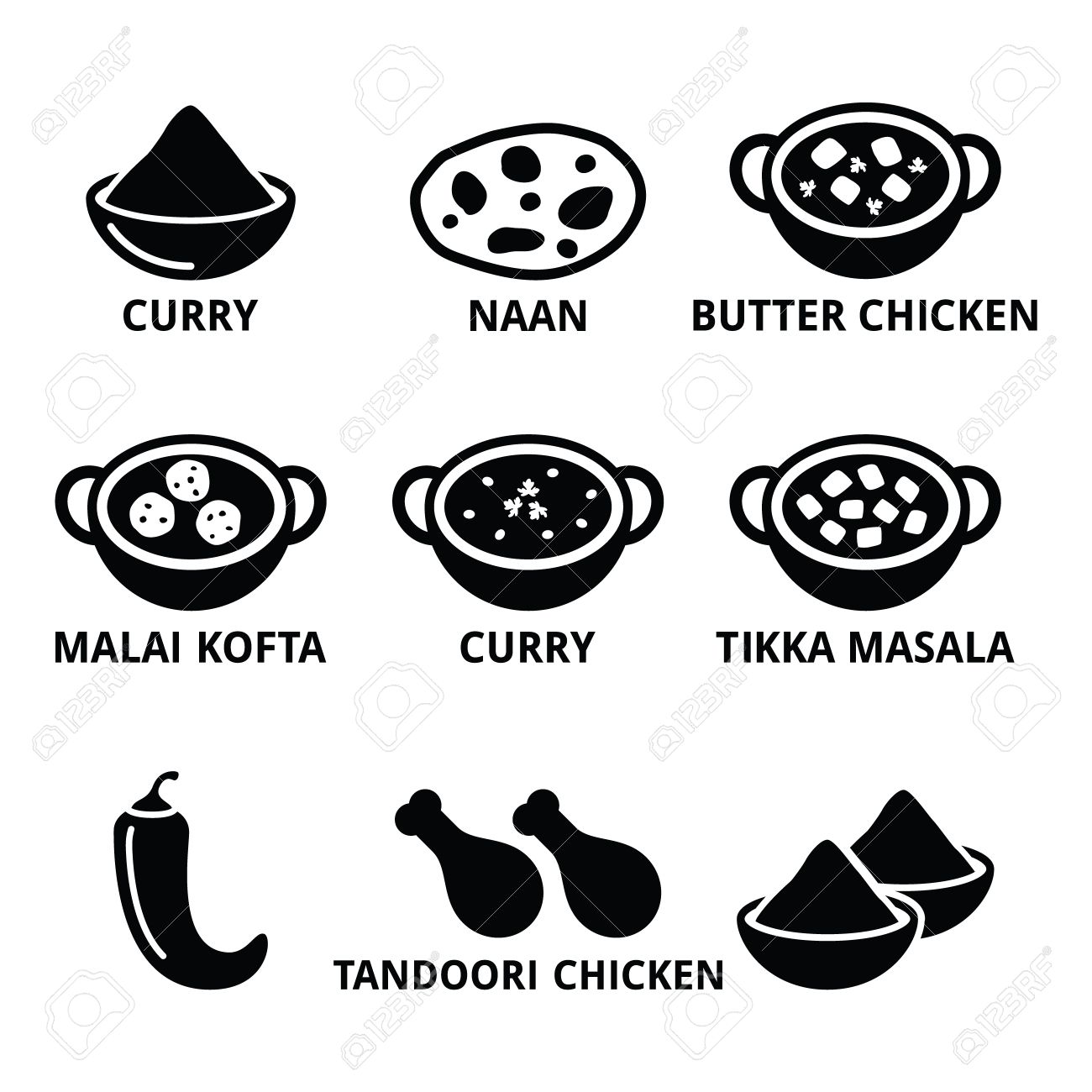 Curry Icon at Vectorified.com | Collection of Curry Icon free for ...