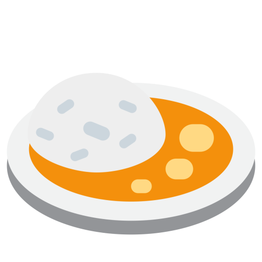 512x512 Curry, Rice, Lunch, Dish, Food, Emoj, Symbol Emoji Icon Of Flat