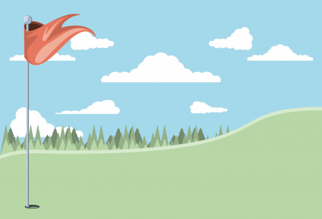 626x427 Golf Curse Scene Icon Vector Premium Download