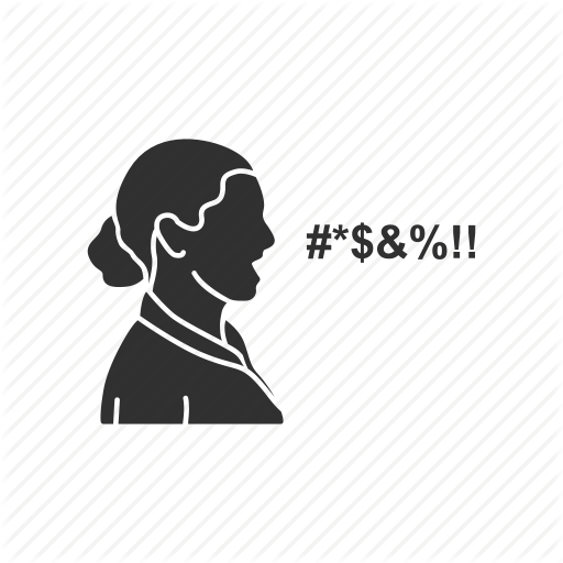 512x512 Angry, Angry Woman, Curse, Cursing, Mad, Upset, Woman Cursing Icon