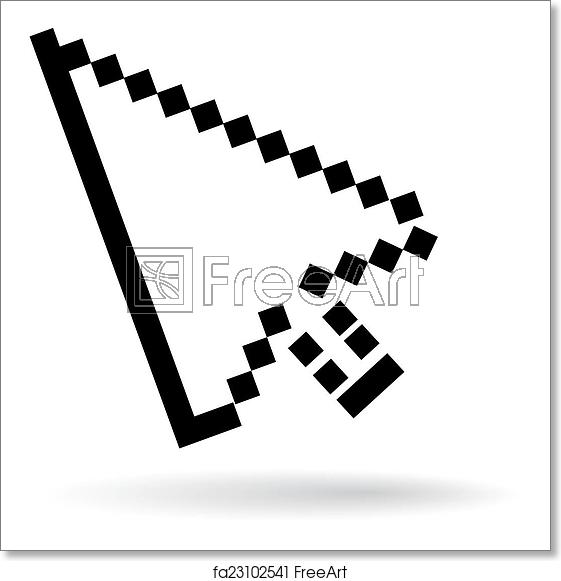 561x581 Free Art Print Of Arrow Cursor Icon Arrow Cursor Icon On White