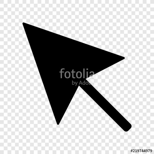 500x500 Cursor Icon On Transparent Background Stock Image And Royalty