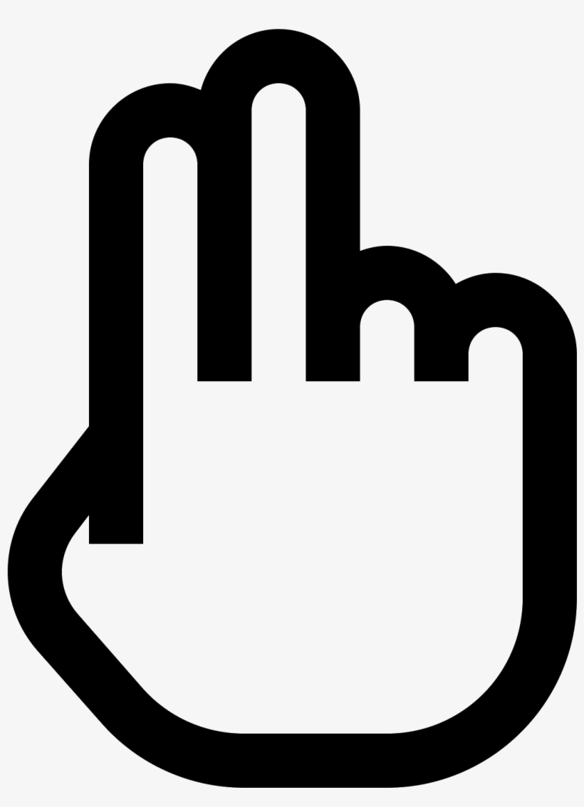 820x1133 Two Fingers Icon