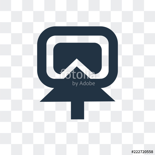 500x500 Cursor Icon Isolated On Transparent Background Modern