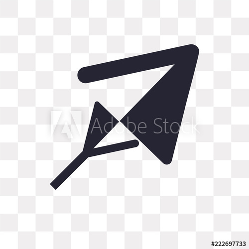 500x500 Cursor Icon On Transparent Background Modern Icons Vector