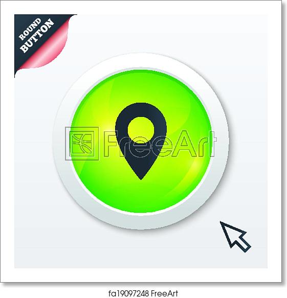 561x581 Free Art Print Of Map Pointer Icon Gps Location Symbol Map