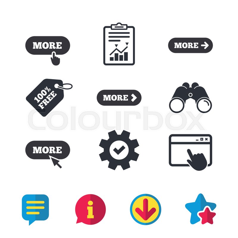 800x800 More With Cursor Pointer Icon Details Stock Vector Colourbox