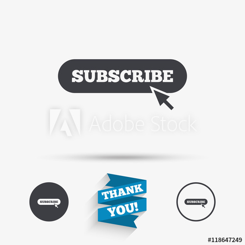500x500 Subscribe With Cursor Pointer Icon Membership
