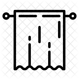 256x256 Curtan Of Line Style