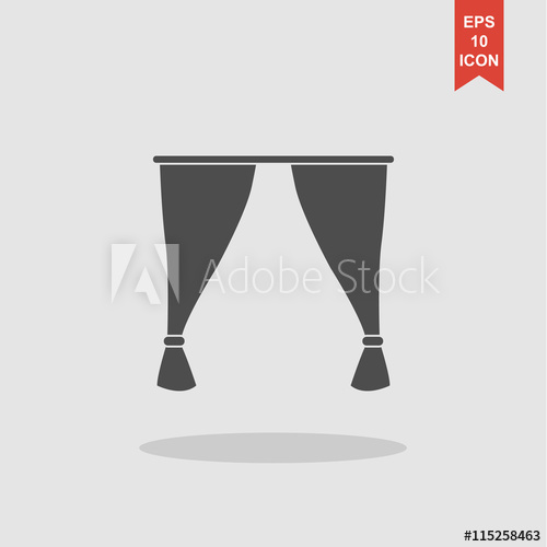 500x500 Curtain Vector Icon