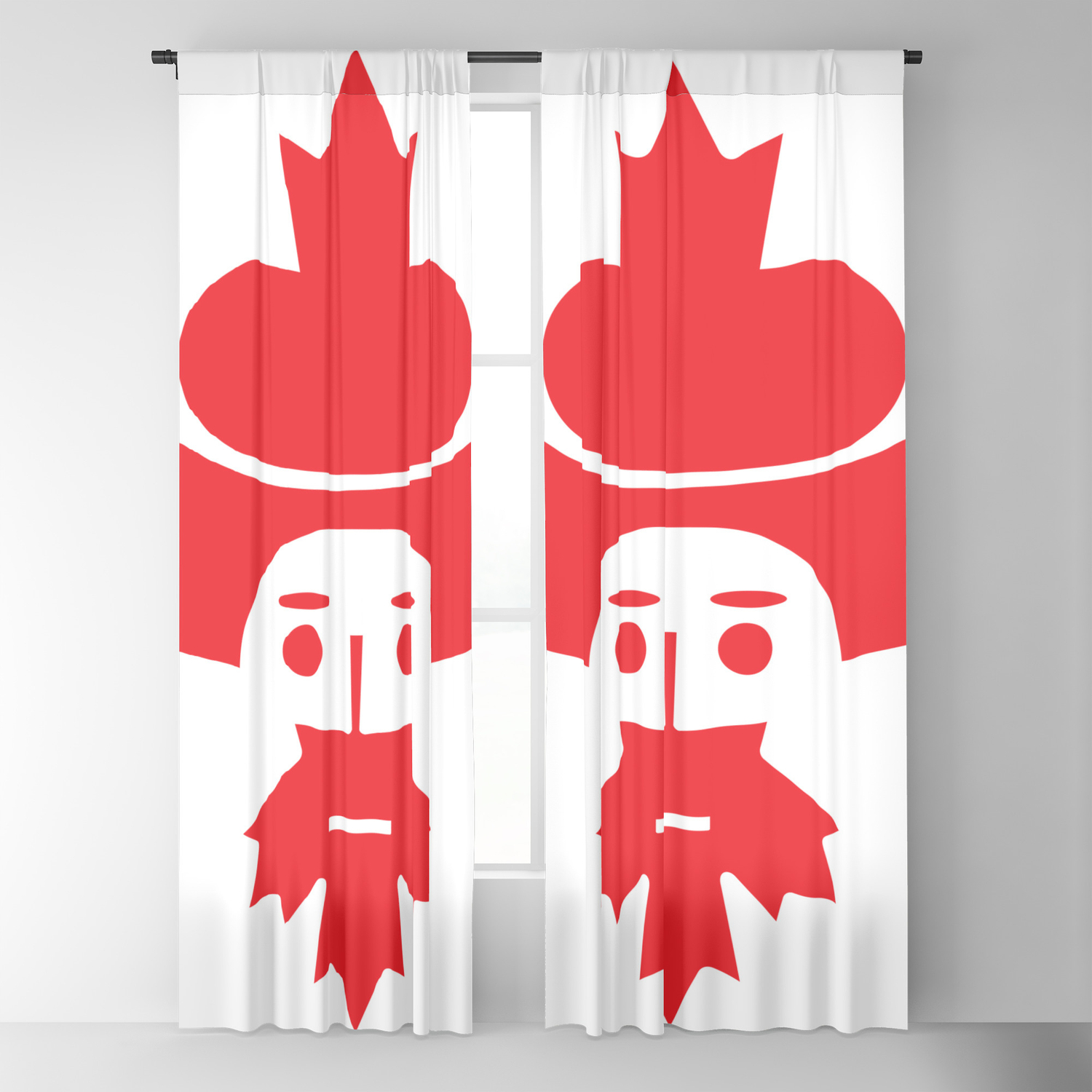 1500x1500 Canada Man Icon Blackout Curtain