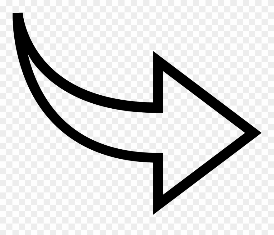 880x757 Curved Arrow Icon