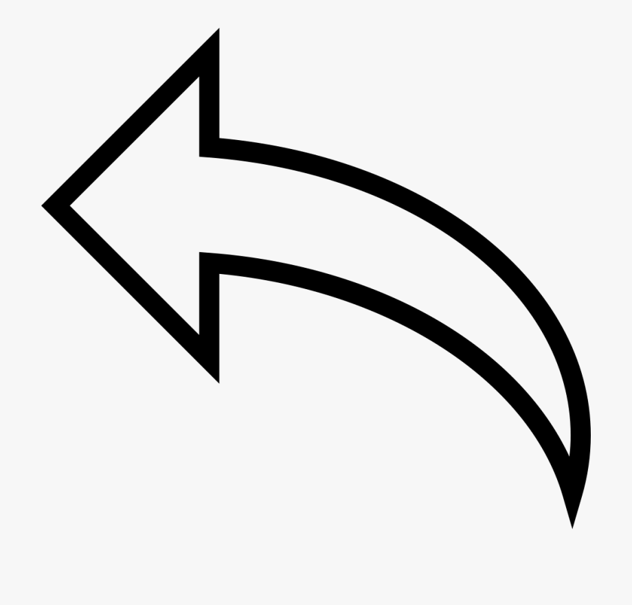 920x881 Curved Arrow Icon Png White