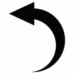 256x256 Back Curved Arrow Icon