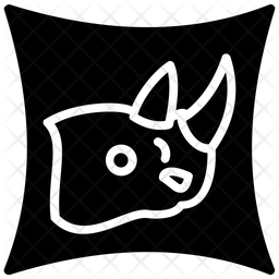 256x256 Cushion Icon Of Glyph Style